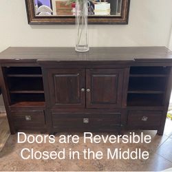 FREE!!! Solid Wood TV Stand / Dining Buffet Storage Cabinet (MOVING - MUST GO