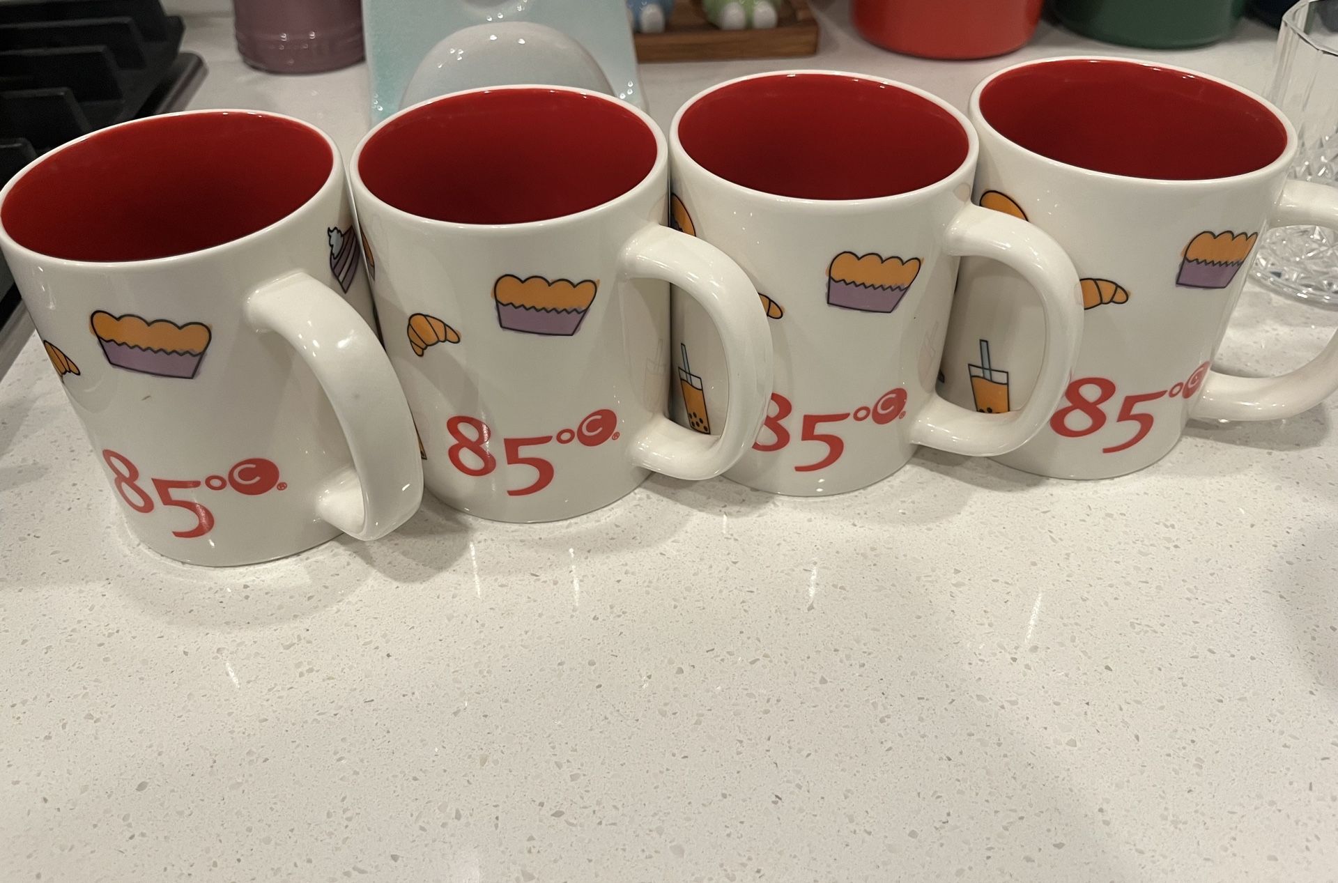 85°C Bakery Cafe Mugs - Set of 4