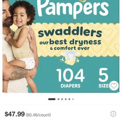 Pampers Size 5 (104 Count) 