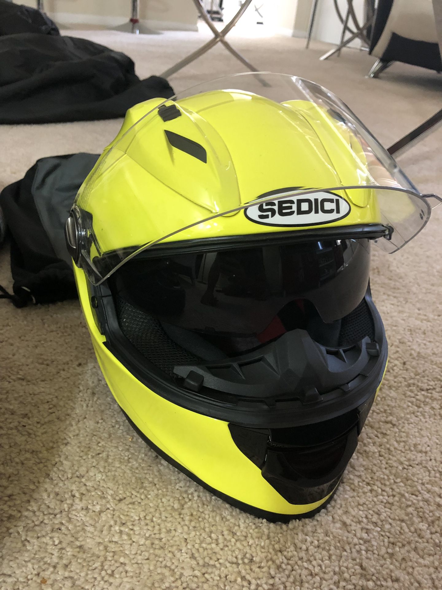 Motorcycle accessories ( helmet , phone mount , universal cover )
