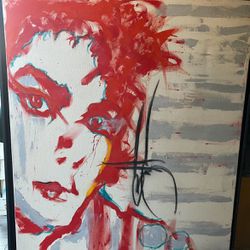 Yvette Laforce “Live” Michael Jackson Painting  
