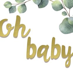 Wooden Oh Baby Sign Great For Balloon Arch Or Decor Wall