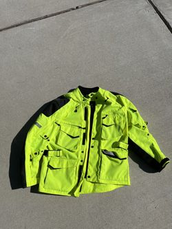 Motornation Neon Green Large Motorcycle Jacket