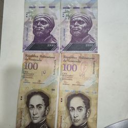 4- Venezuela Bills 2- 1000 2-100 