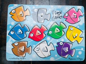 Melissa & Doug Fish Colors Wooden Peg Puzzle