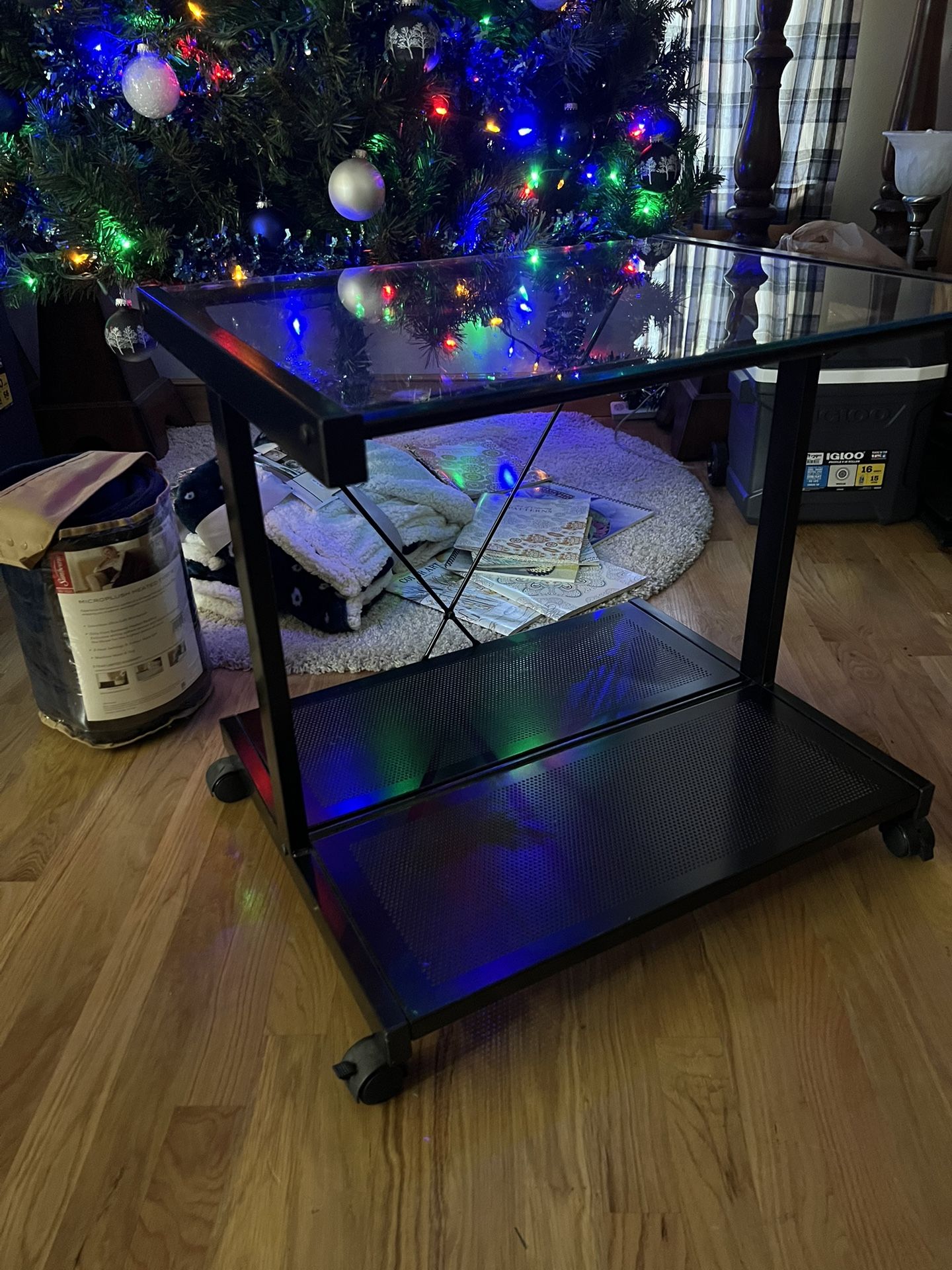 End Table/Printer Table On Wheels X2