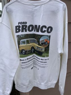 Ford Bronco Crewneck Long For Men’s White