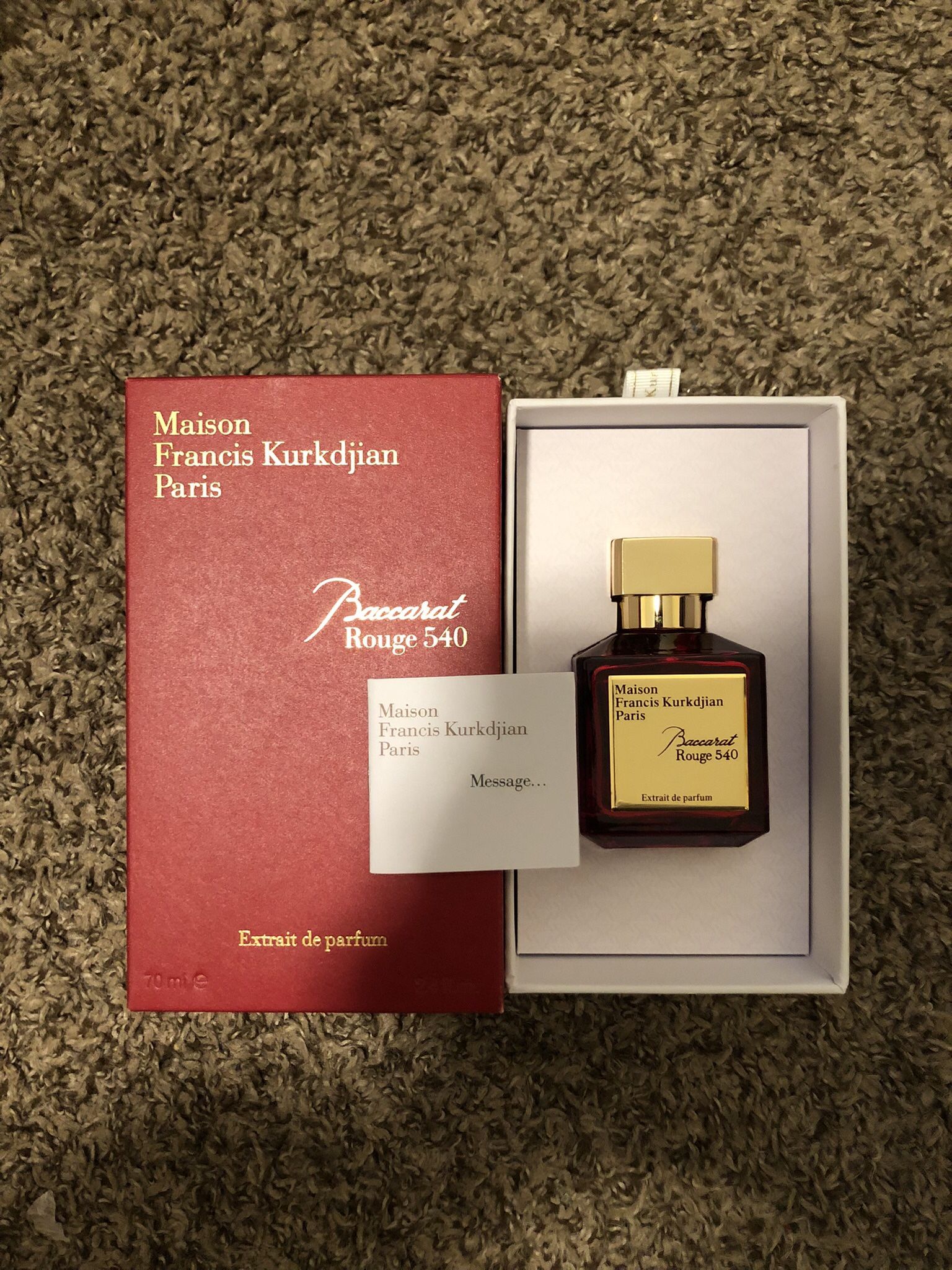 Baccarat Rouge 540 Extrait De Parfum 70ml Cologne