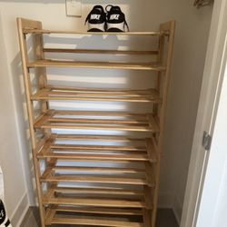 Wooden Shoe Rack