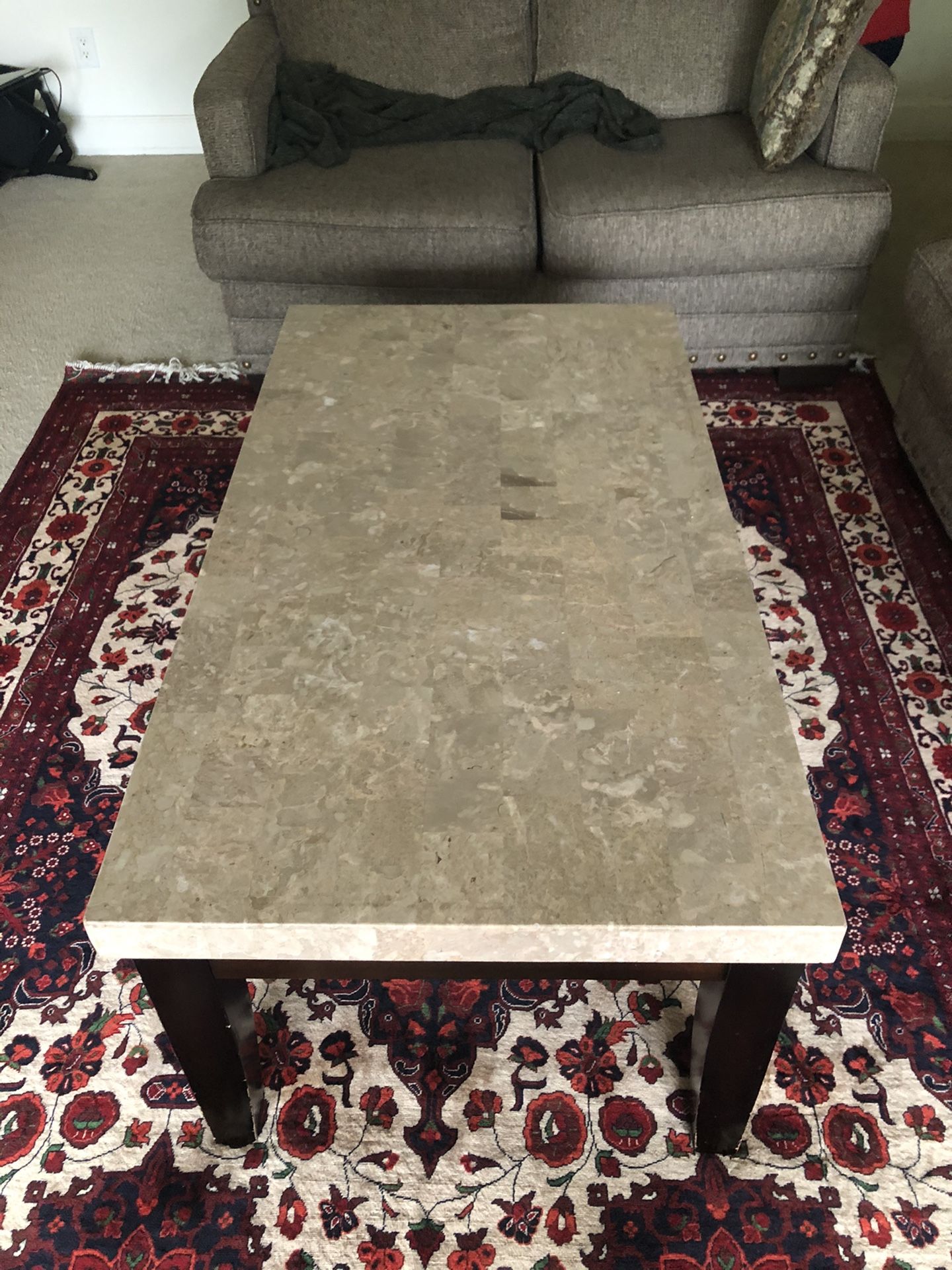 Marble coffee table