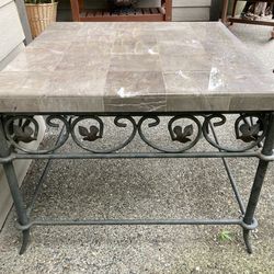 End Table Marble Top Accent Piece