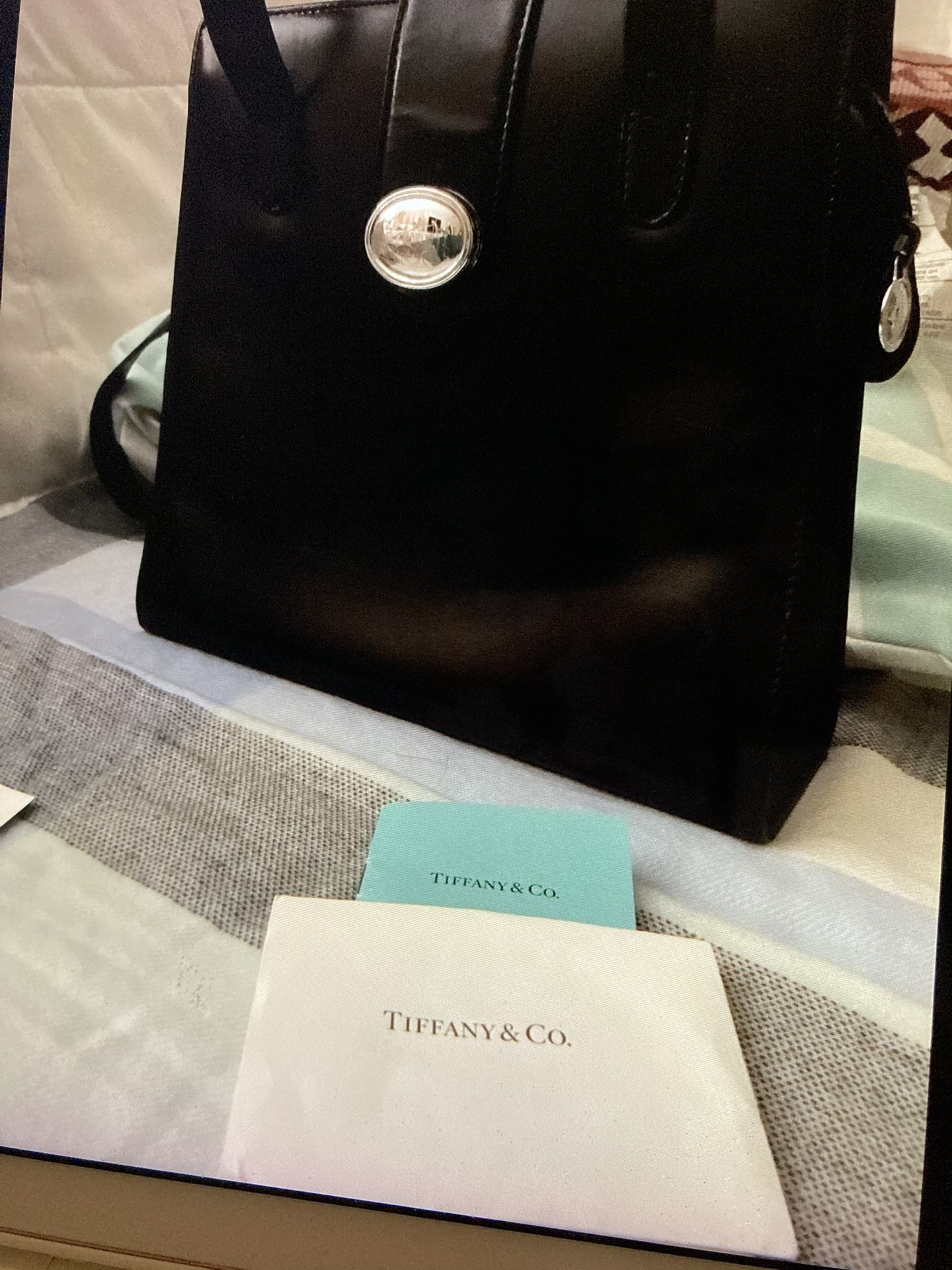 BLACK VINTAGE PURSE TIFFANY