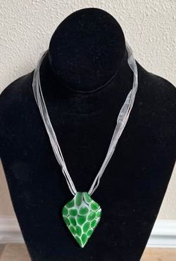 New Glass Pendent And Necklace Just $5