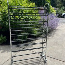 Rolling Shoe Rack 10 Tiers