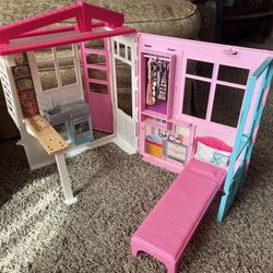 Barbie Doll Fold Up House