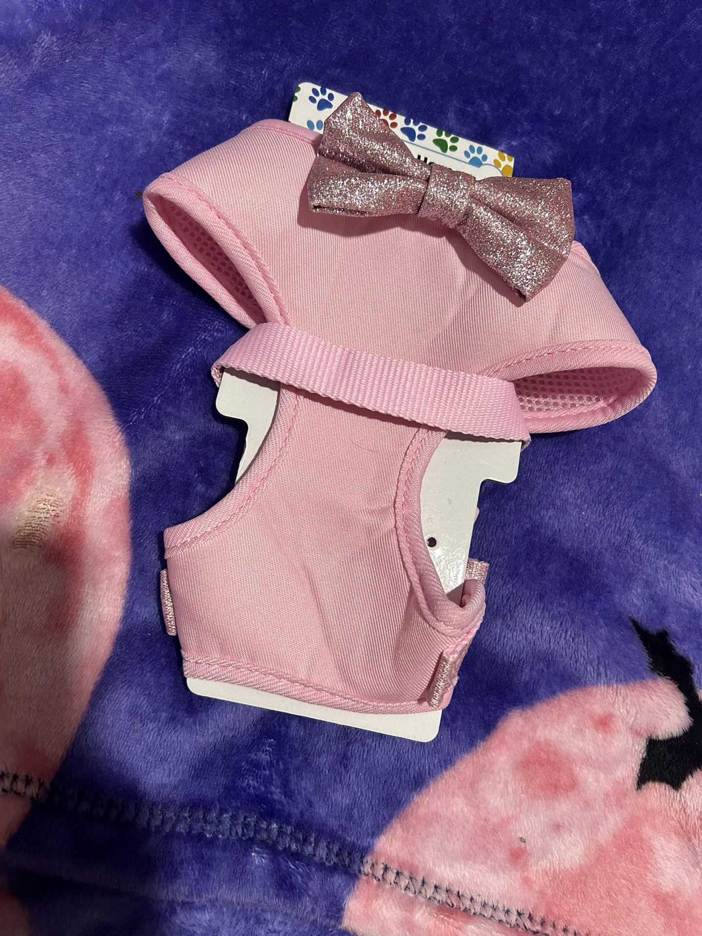 pink medium doggie harness