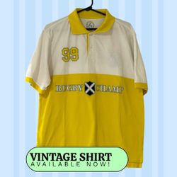 🏷️ Captivating Vintage Rugby Shirt L