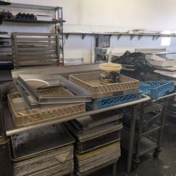 Commercial sheet pans and racks