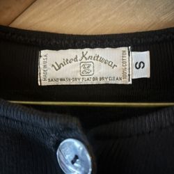Long Black United Knitwear Tunic cardigan small