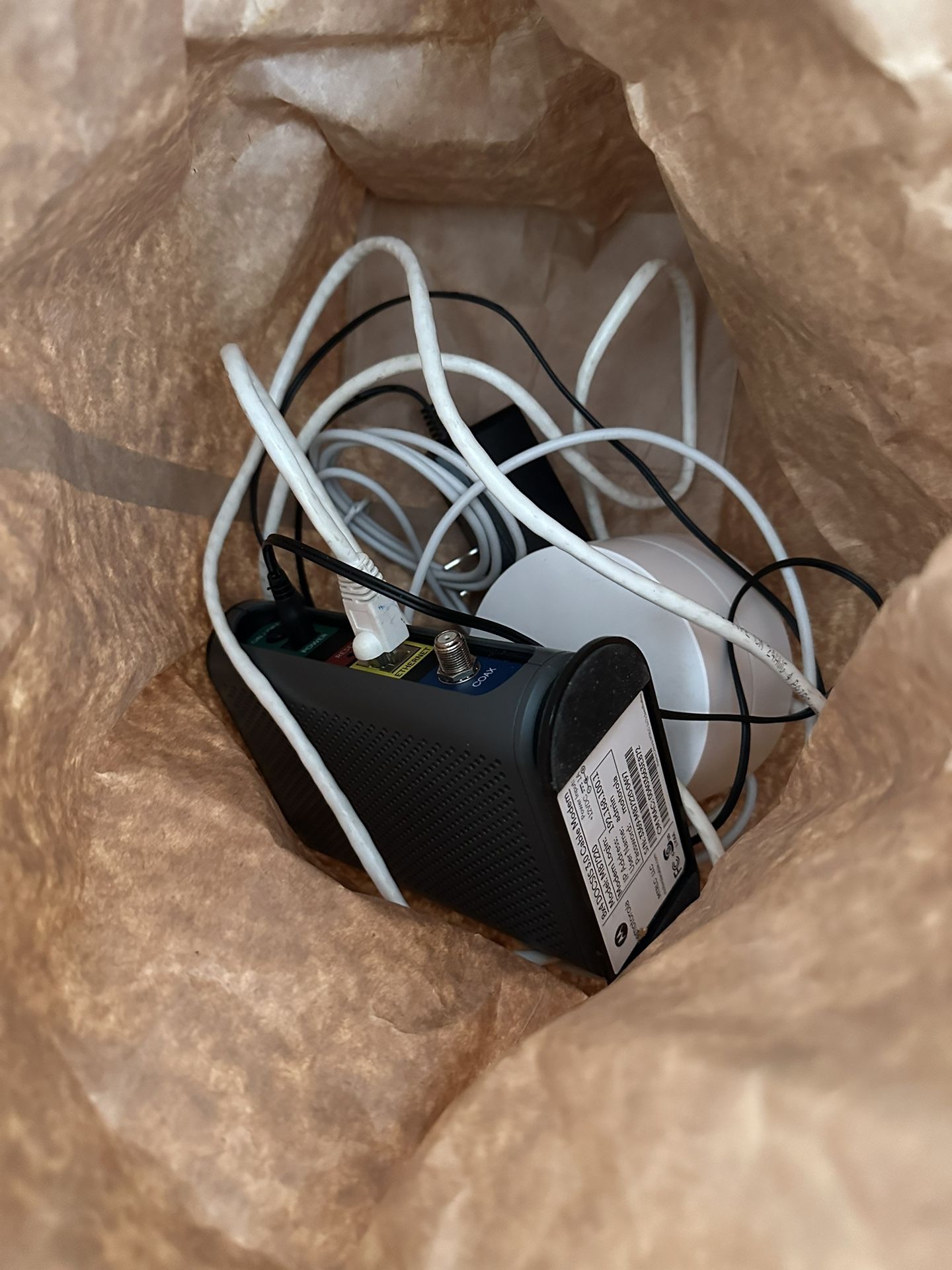 Motorola Modem & Google Home Router