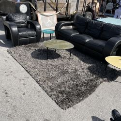 Carlo Perazzi Leather Sofa Set 