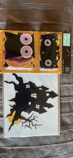 Haunted Halloween house and scrapbooking embellishments