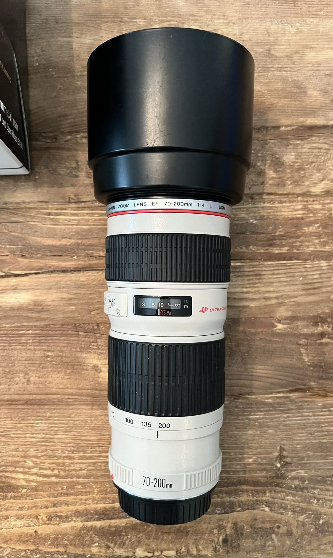 Canon EF 70-200mm F/4L USM Lens Including Extras - Mint Condition!