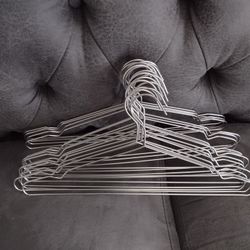 Hangers Metal Heavy Duty 16.5 Inches Clothes Hangers Selling In A Bundle of 2o New.   & London Fog Denim Bag New Cash Porch Pickup Redmond.