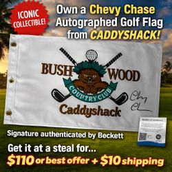 Caddy Shack Autographs Golf Flag