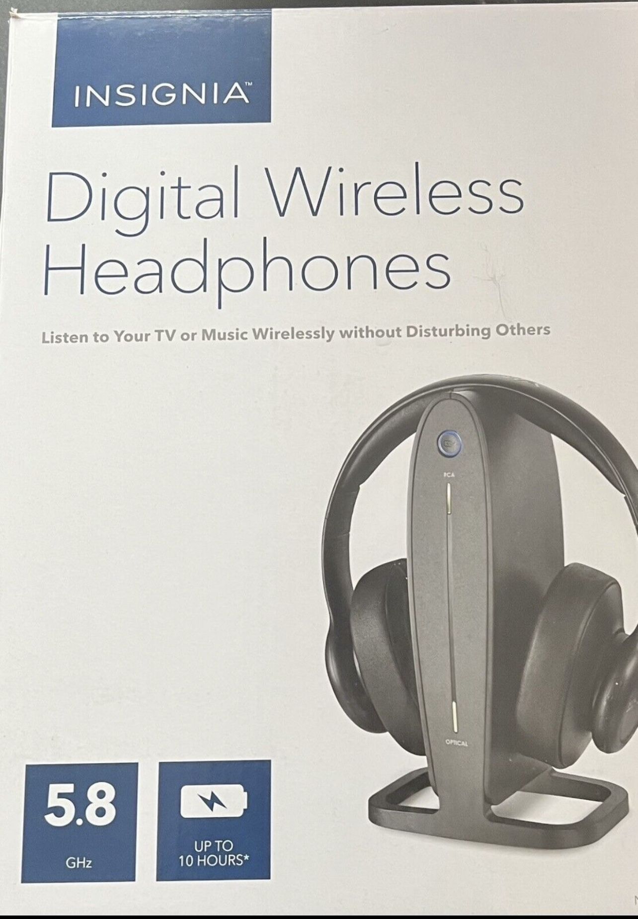 Insignia NS HAWHP2 RF Wireless Headphones with Docking