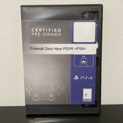 Firewall Zero Hour PS4 PSVR PlayStation 4 VR Video Game 2018