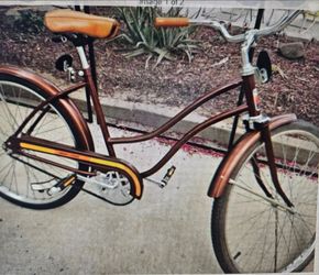 Retro Cruiser Bicycle Brown with Tan Seat Bikes