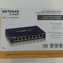 Netgear ProSAFE 8-Port Gigabit Desktop -  GS108