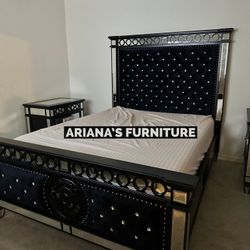 new queen bed dresser mirror nightstand 
