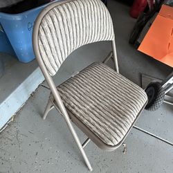 Samsonite metal cloth tan/brown padded folding chairs from Costco