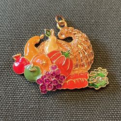 Fall Harvest Cornucopia Pendant 