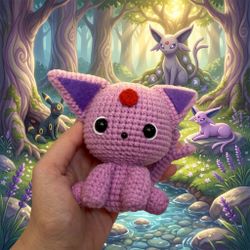 Espeon the Psychic Eeveelution Pokemon Crochet