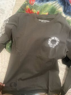 Long Sleeve Chrome Heart Shirt, Grey
