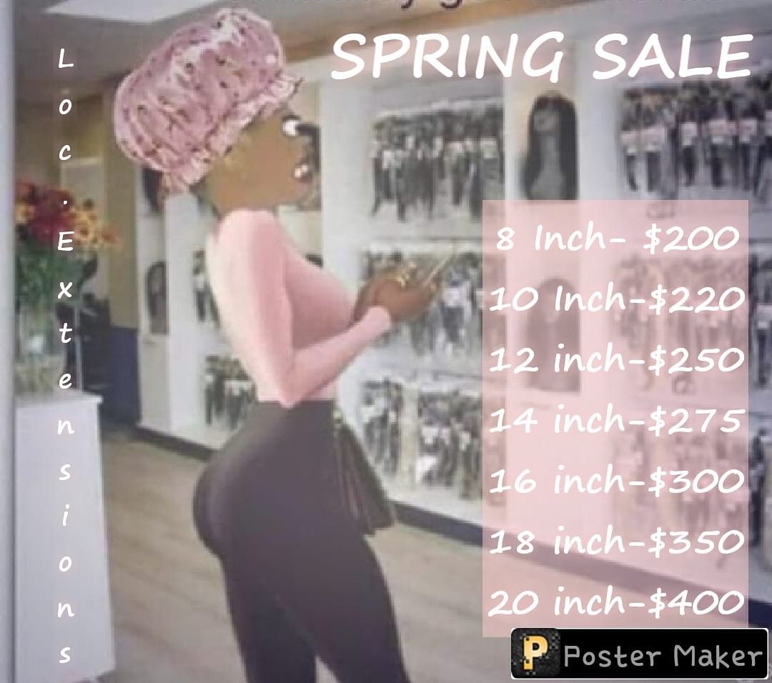 100% human hair handmade loc extensions