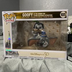 Funko Pop Walt Disney World 50th Anniversary Goofy At The Dumbo The Flying Elephant Attraction