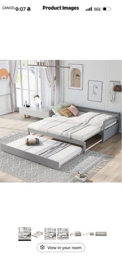 Twin daybed with trundle