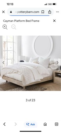 Pottery Barn Cayman Platform Bed Frame