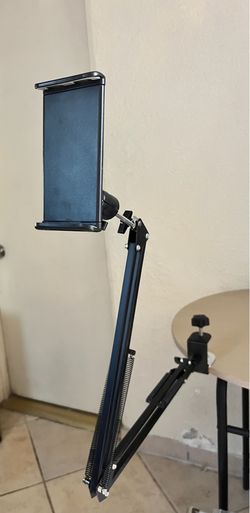 Phone holder clamp - mount to table, counter