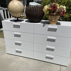 White 8 Drawer Dresser Chest of Drawers Furniture 