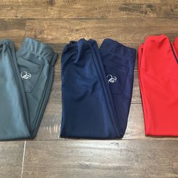 The GLUV Pants Softball, Charcoal, Navy & Red. Adult XS