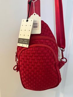 Sol and Selene "Beyond The Horizon" woven neoprene sling backpack
