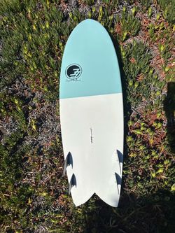 Degree 33 Retro Fish epoxy surfboard. The Codfather.