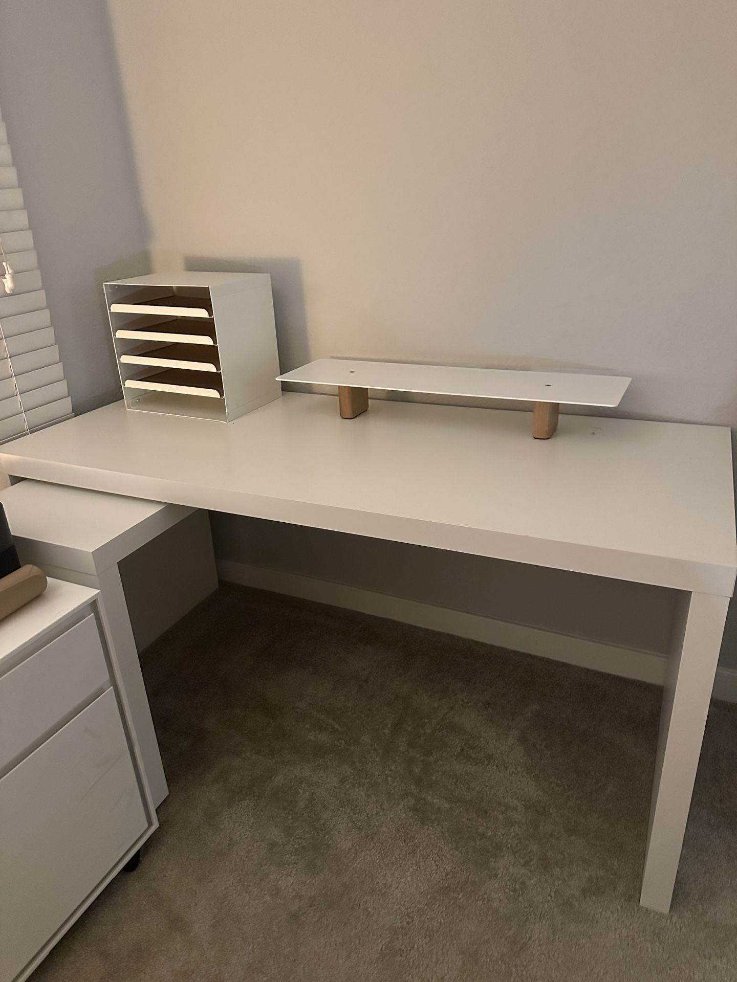 Ikea Desk And Accessories