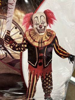 New, Kids scary Clown Costume size 8-10