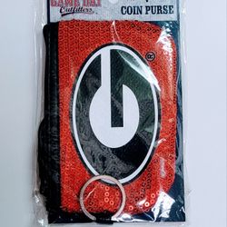 UGA Sequin Coin Purse